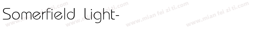Somerfield Light字体转换